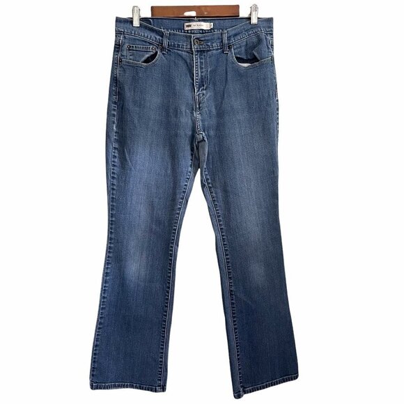 Levi's Women's 515 Bootcut Medium Wash Mid Rise Denim Blue Jeans Size 12 - Picture 1 of 9